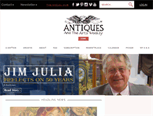 Tablet Screenshot of antiquesandthearts.com